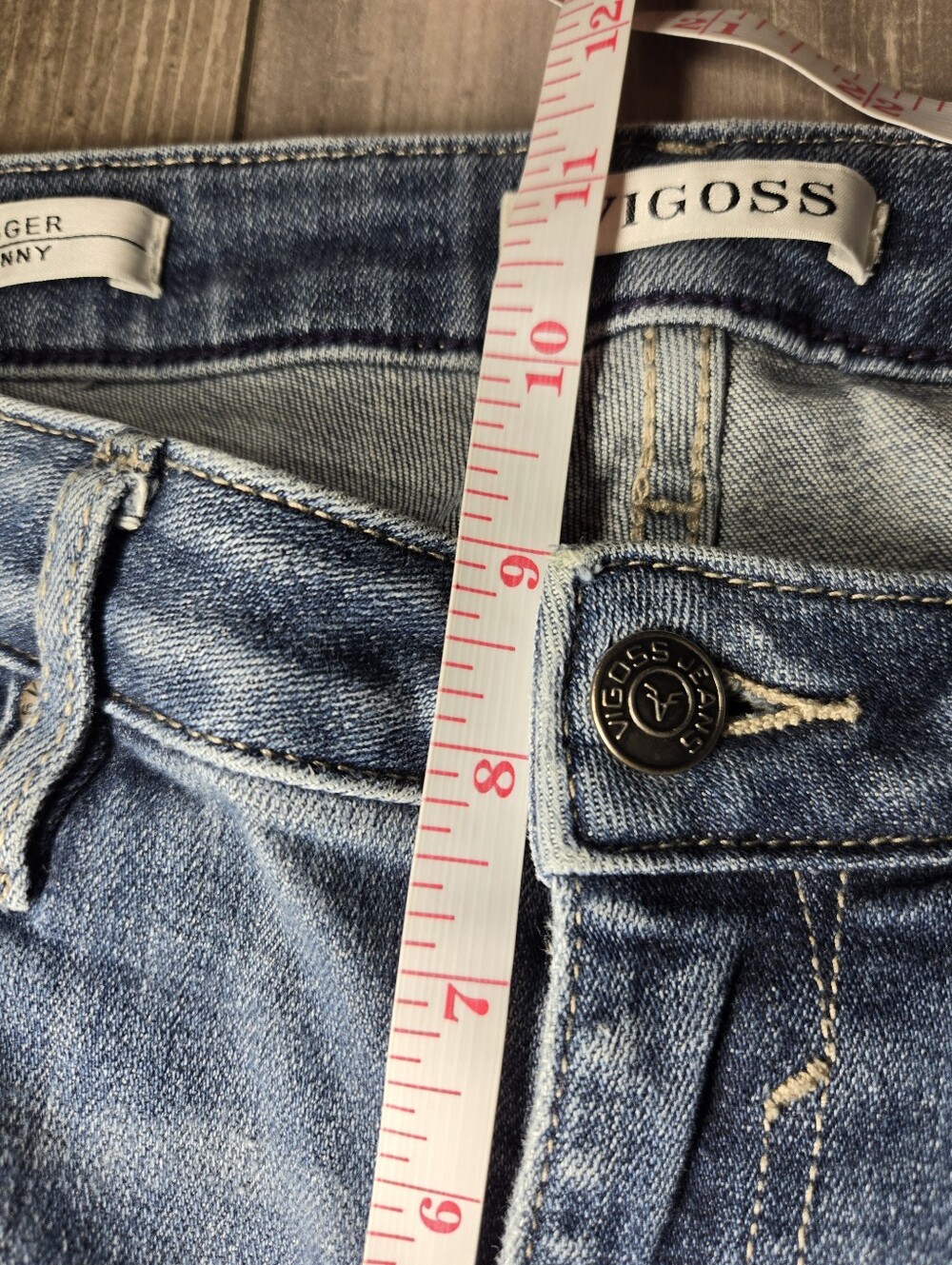 Vigoss Jagger Skinny Medium‑Wash Distressed Jeans Women’s Size 28 - Picture 5 of 16